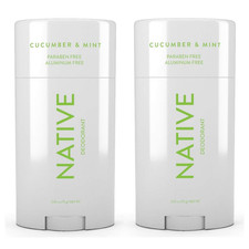Native Deodorant Cucumber Mint 2.65Oz 2 Pack Smells great Paragon Free new