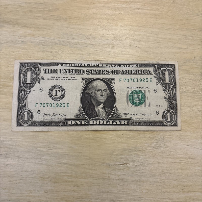 Birthday, Anniversary, Note 07/07/1925 One Dollar Fancy Serial Number F70701925E