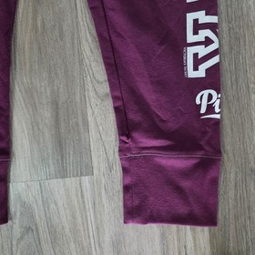 Pink Victoria's Secret Skinny Collegiate Joggers Burgundy Purple Womens Medium