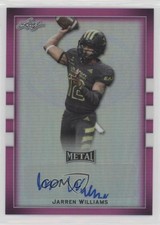 2018 Leaf Metal US Army All-American Bowl Pink 15/15 Jarren Williams Auto 1i9
