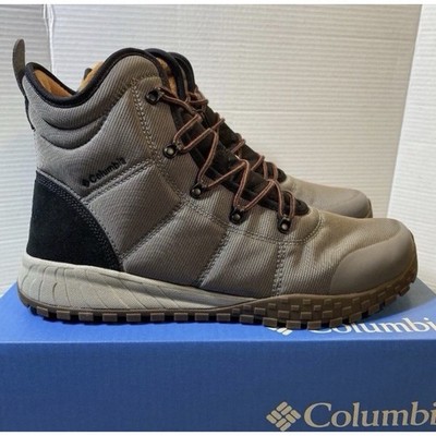 Columbia Fairbanks Omni-Heat Mens Waterproof Winter Boots Gray Size 14 New!