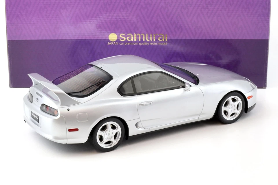 1:12 Kyosho Resina Toyota Supra (A80) Coupé Argento KSR12006S - Immagine 3 di 4