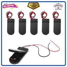 6 Pcs CR2032 Coin Cell Battery Holder with Leads and On Off Switch