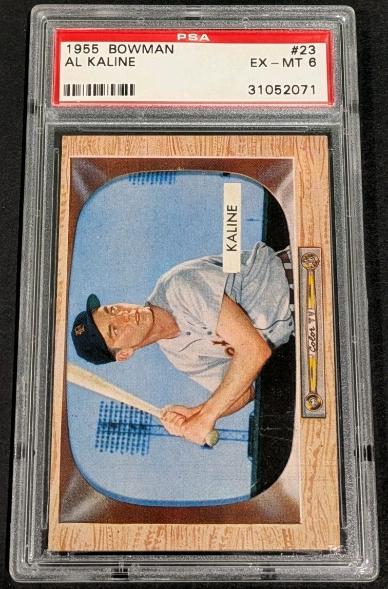 1955 Bowman Al Kaline PSA 6 EX-MT CENTERED Detroit Tigers #23 ~2071