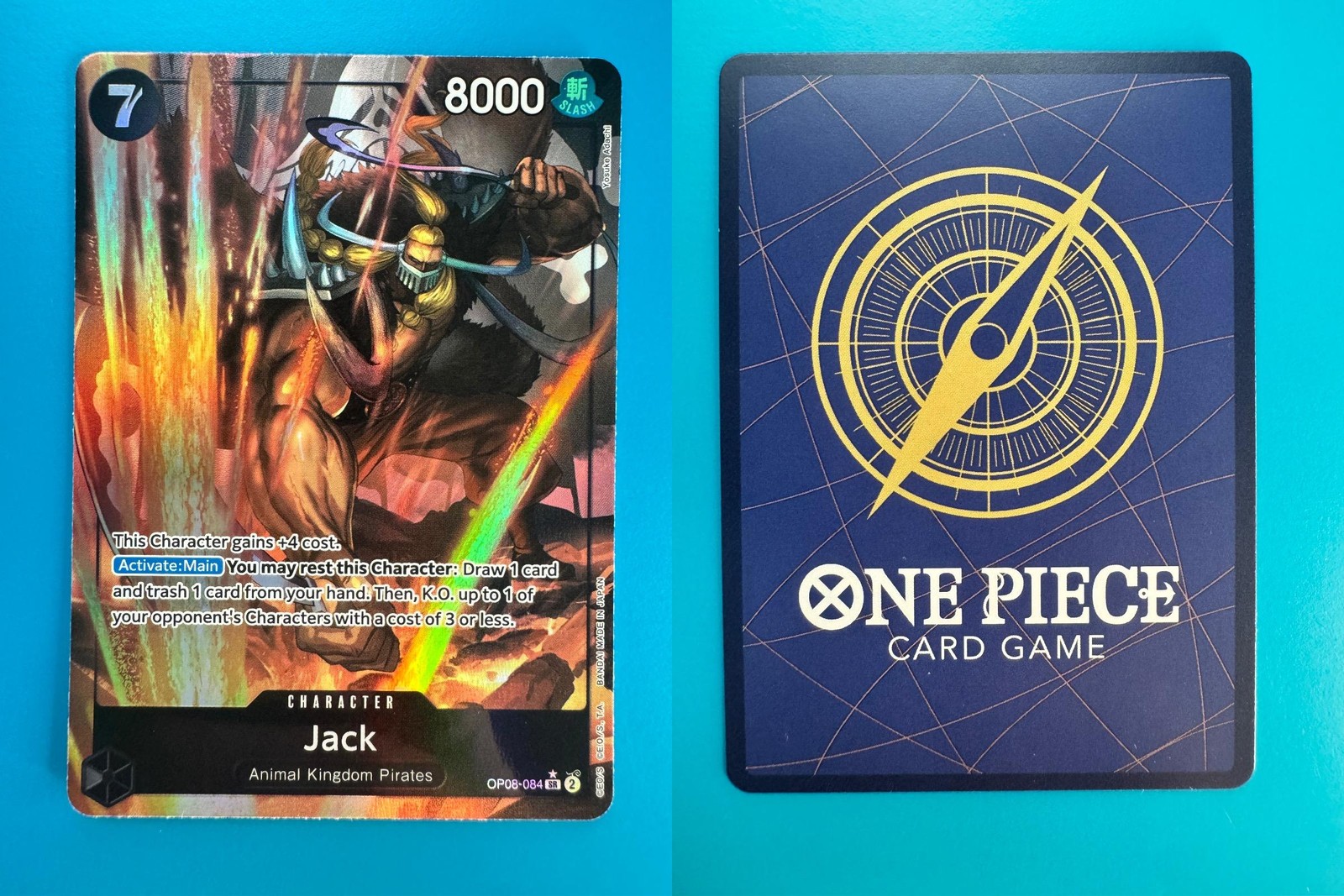 Jack (Parallel) OP08-084 Super Rare Two Legends One Piece Foil Near Mint