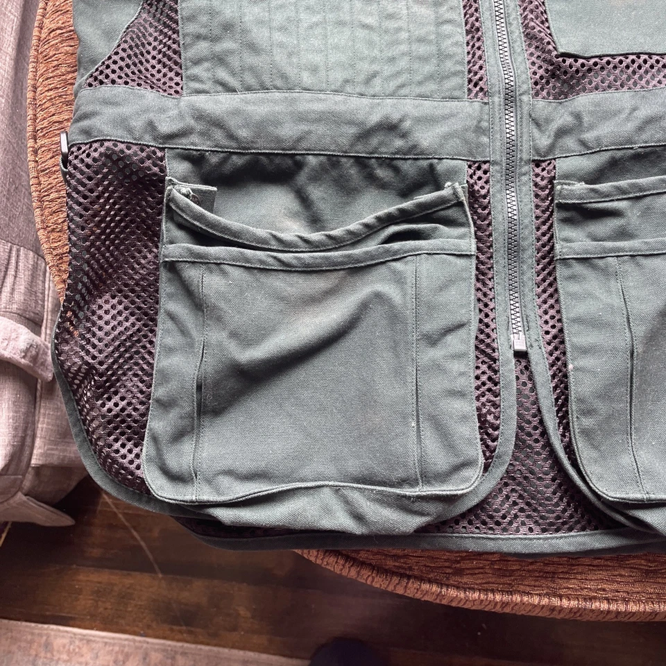 Cabelas Outdoor Gear Vest Mens XL Green Fishing Utility Hunting Camping Pockets - Image 4 of 4