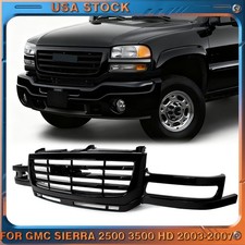 Gloss Black Front Grille For 2003-2007 Gmc Sierra 2500hd 3500 Hd Factory Style Gloss Black Front Grille For 2003-2007 Gmc Sierra 2500hd 3500 Hd Factory Style