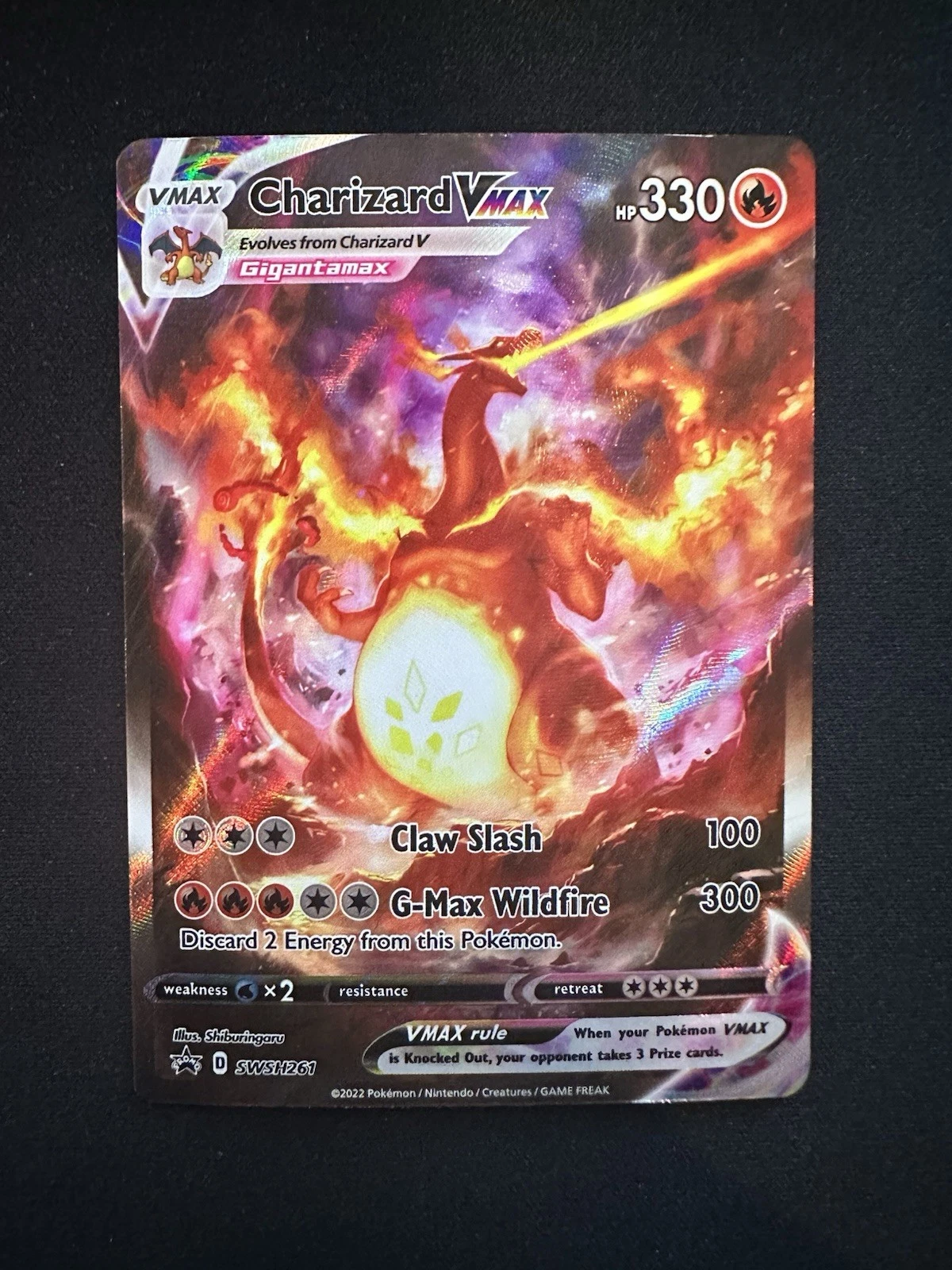 Charizard VMAX SWSH261 Full Art Ultra Rare Black Star Promo Pokemon TCG NM