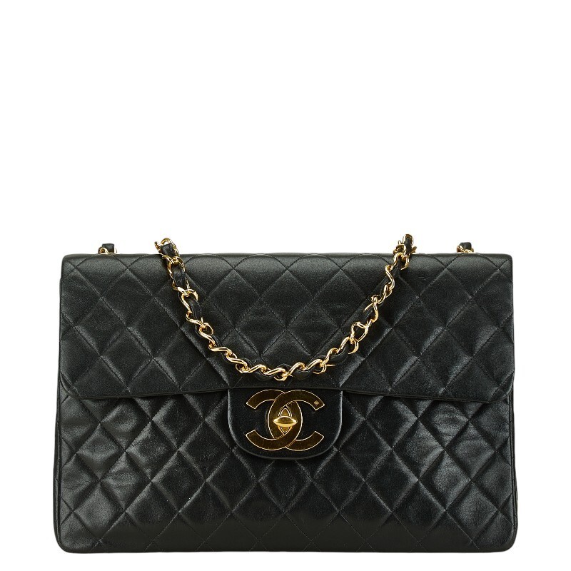 Chanel Matelasse 34 Lambskin Chain Shoulder Bag 81190