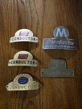 Vintage CONRAIL Train Conductor Hat Badge Brass Gold Railroad Lot