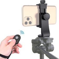 Universal Phone Tripod Mount Adapter with Wireless Remote Holder