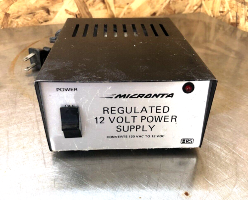 Micranta Regulated 12 Volt Power Supply Cat No 22-124A Radio Shack  VINTAGE Part - Picture 1 of 4