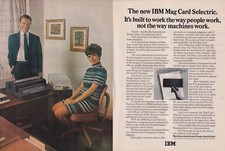IBM Mag Card Selectric Typewriter built to work the way people work ad 1969 thumbnail