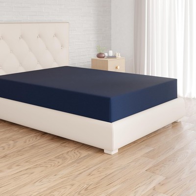 Amazon Basics weiches Mikrofaser Spannbettlaken 200x160cm dunkelblau - VERPACKUNG GEÖFFNET