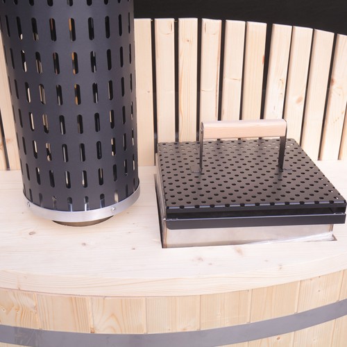ALEKO Wood-Fired 4-5 Person Hot Tub and Ice Bath with Internal Stove Pine - Picture 4 of 10