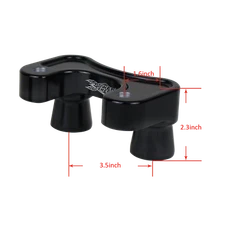 Black Handlebar Riser Adapter For Harley Touring FLTR FLTRU FLTRK FLTRX  FXLR/S