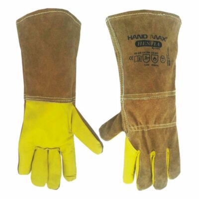 HandMax facettenreiche Rindslederhandschuhe - Schweißen, Feuer, Hitze, Tierhandling