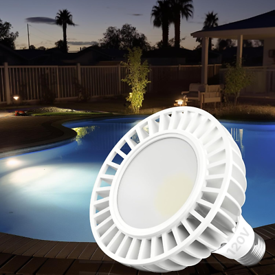 #ad Pool Lights Bulb: 120V 50W LED Pool Light for Inground Pool 6500K Daylight Whit