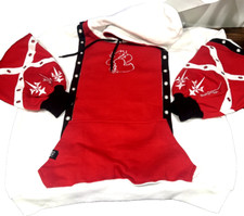 TKS The Kigu Stop Anime Streetwear Oversized Hoodie Red and White