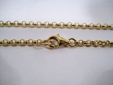 Catena rolò mm 2,5 VERO argento 925 DORATO, da 40 a 120 cm.  GUARDA NEGOZIO EBAY