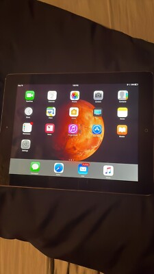 Apple iPad 4th Gen. 16GB, Wi-Fi + Cellular (Unlocked), A1460, 9.7in - Black
