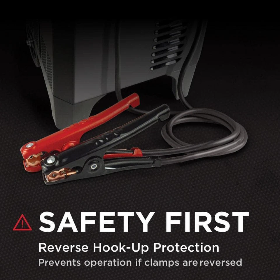 Manual Wheel Battery Charger 10/25/50/250A 6/12V Powerful Timer Amperage Setting - Image 3 of 4