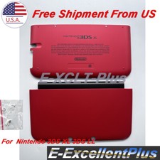 Replacement For Nintendo 3DS XL 3DS LL Front  Back Case Housing Shell Cover Red