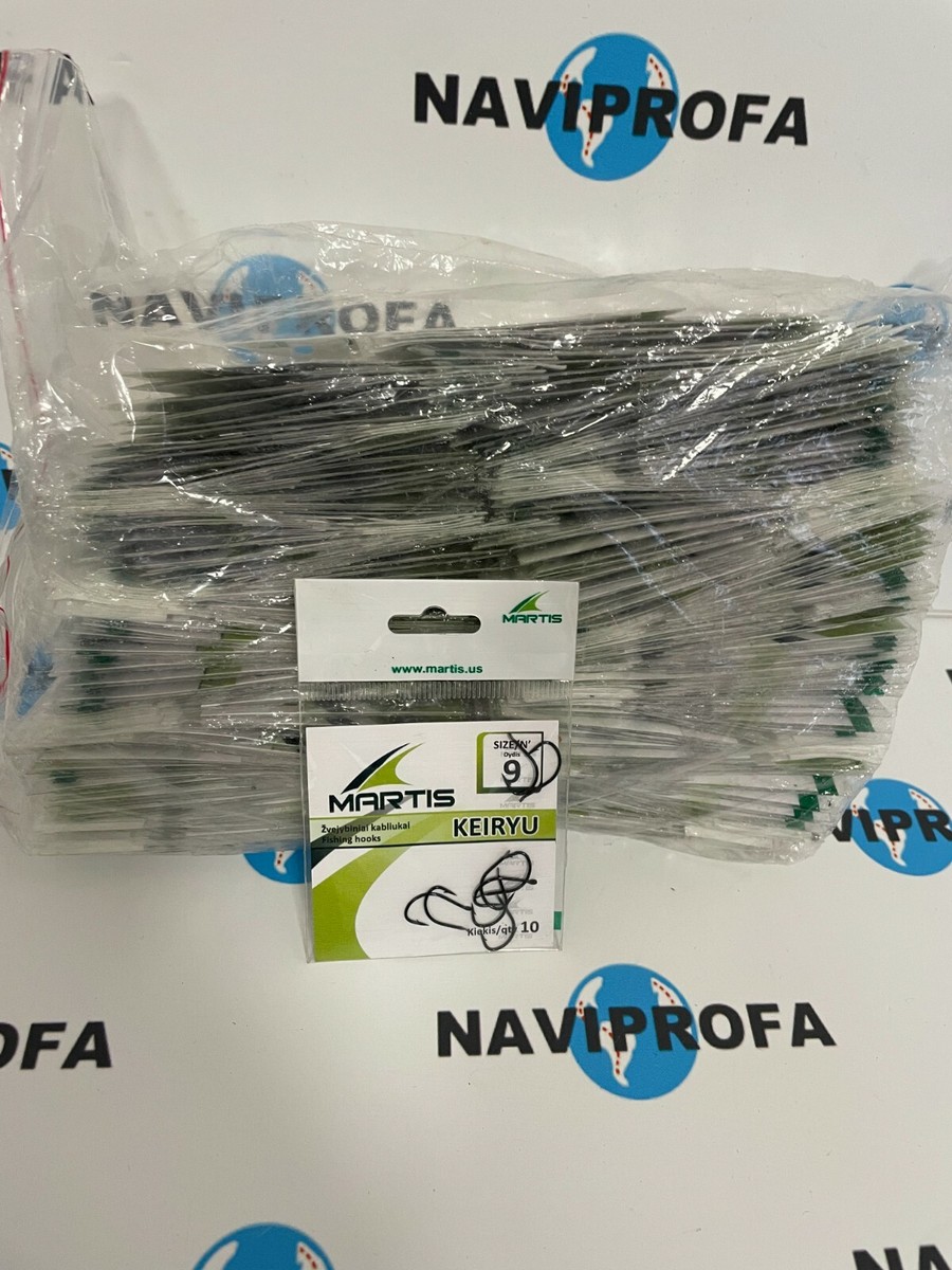 Lot De 2000 Hameçons De Pêche Martis Keiryu – Taille 9, Neufs