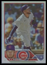 2023 Topps #338 P.J. Higgins Rainbow Foil