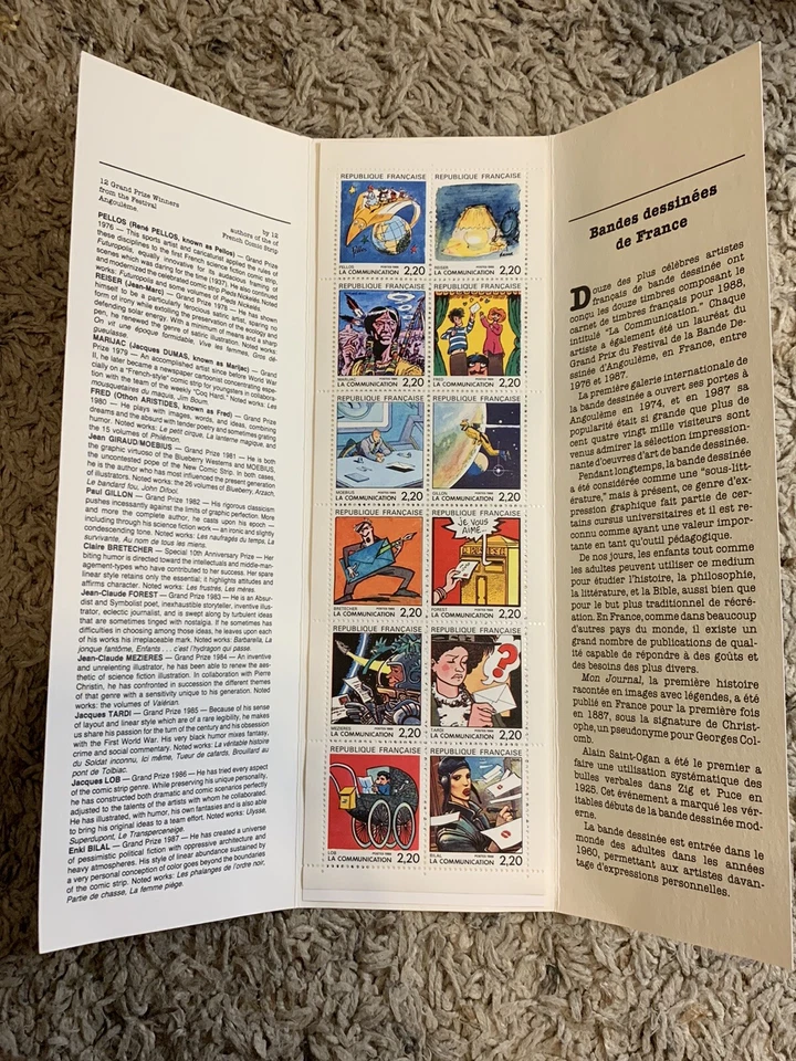 1988 FRANCE COMIC STRIP FOLDER LA COMMUNICATION FRENCH AGENCY IN NORTH AMERICA - Image 3 of 4