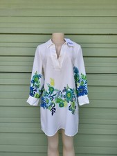 ZARA BEIGE FLORAL PRINT MINI DRESS SIZE S #3515