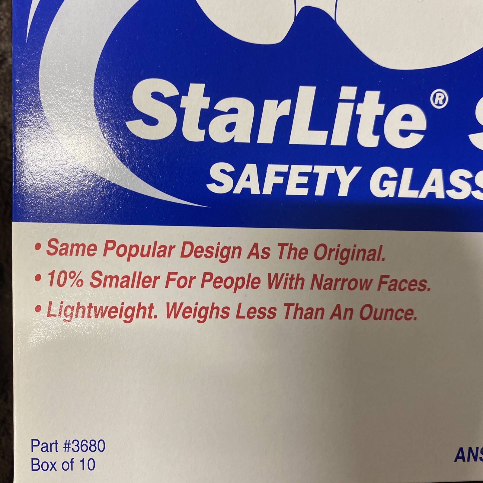 Gateway Safety 369M Blue Mirror Lens, Small Starlite Safety Glasses (10