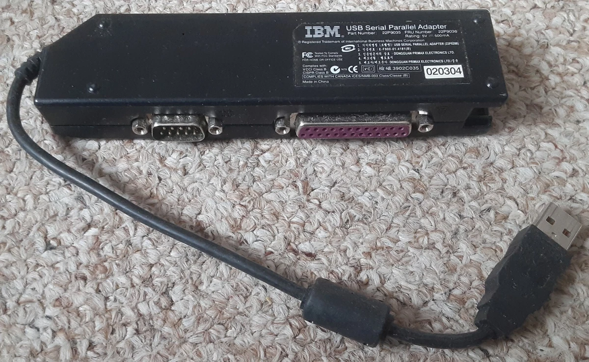 Hacer la cena intelectual pompa ibm usb serial parallel adapter