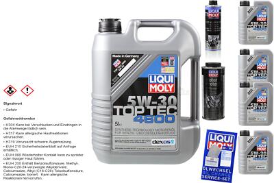9L Liqui Moly Top Tec 4600 5W-30 Motoröl Pro-Line Motorspülung MotorProtect