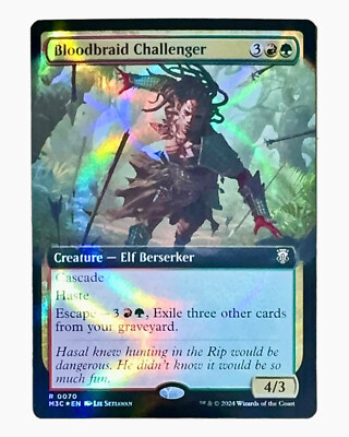 MTG | Bloodbraid Challenger | Modern Horizons 3 | Ripple Foil | NM | EN