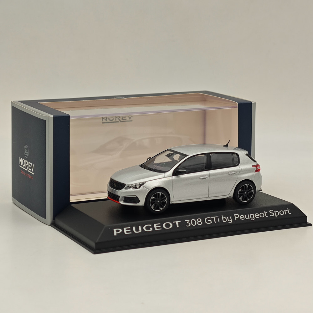 Norev 1/43 Peugeot 308 GTi SPORT VERSIO Silver Diecast Model Cars
