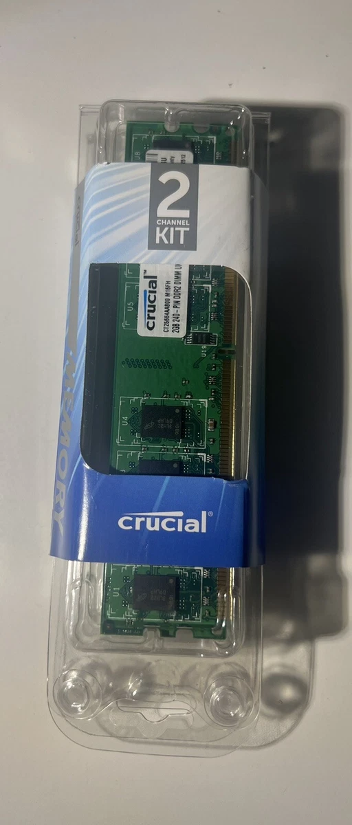 Lot De 2 Barrettes Mémoire DDR2-800 SODIMM 8 Go (2x4 Go) PC2-6400 Pour PC Portable - Neuf