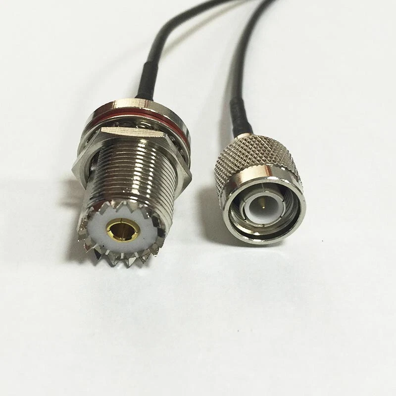 UHF Female Nut Waterproof  to TNC Male Pigtail Cable RG174 20cm 8" NEW for WIFI - Image 2 of 4