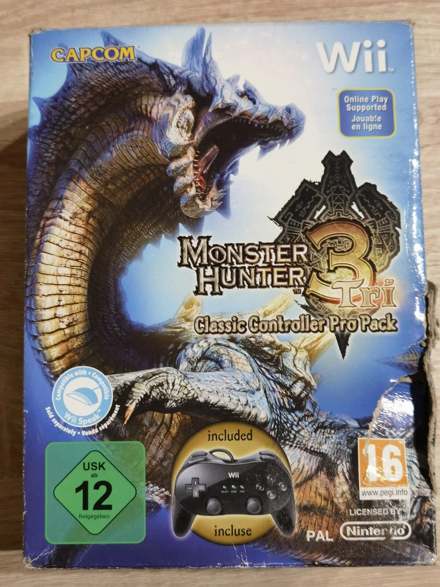 Monster Hunter 3 Tri Classic Controller Pro Pack Wii U Wiiu eBay