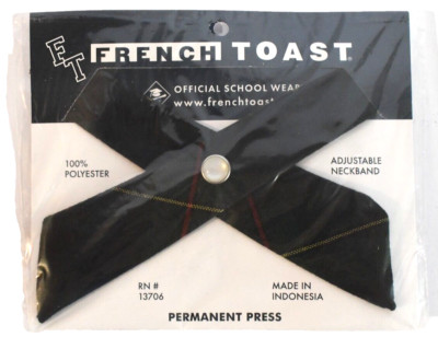 NIP French Toast Girls Adjustable Neckband Cross Tie Permanent Press Dark Green