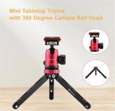 Moman Mini Tripod with Ball Head 360 Panoramic Aluminum Alloy Max Payload 80kg