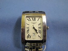 LONGINES RIESENUHR AUS STAHL MIT ARMBAND. QUARZ.  NEU, NOS (2)