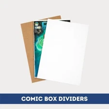 GEMINI Cardboard Comic Box Dividers - For Organization and Storage (7.5" x 11")
