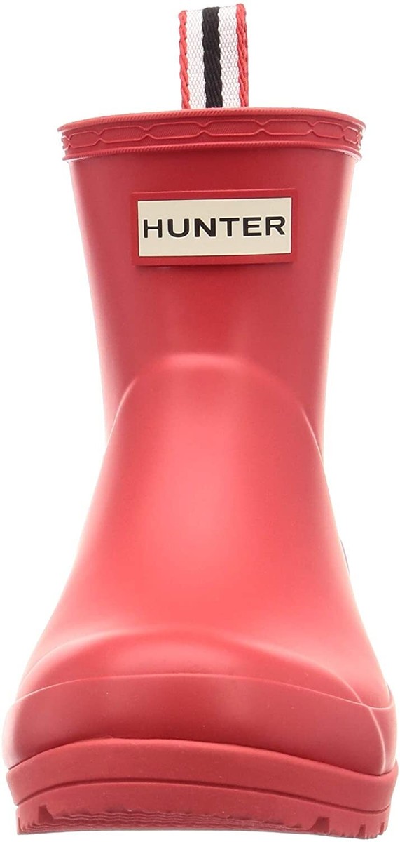 ★Hunter★Women's Play Short Boot★Logo Red hunter-womens-original-play-