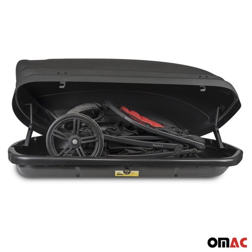 Roof Box 11 Cubic Ft. Rooftop Cargo Carrier Roof Mount for Hyundai Black 1Pc - 第 5/10 張圖片