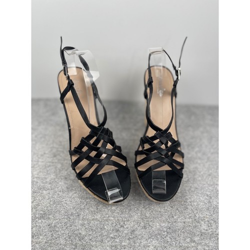Charles by Charles David espadrillas zeppa tacco alto, nero, donna taglia 8,5 - Foto 13 di 14