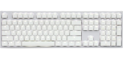 4713319661843 Ducky One 2 White Edition PBT Gaming Keyboard, MX-Red, White LED - - Picture 1 of 1