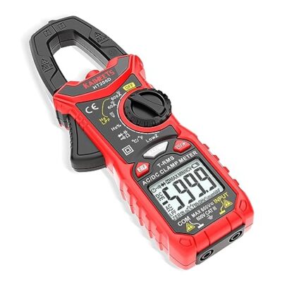 HT206D Digital Clamp Meter T-RMS 6000 Counts Multimeter Voltage Tester Auto-r...