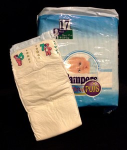 vintage pampers baby dry