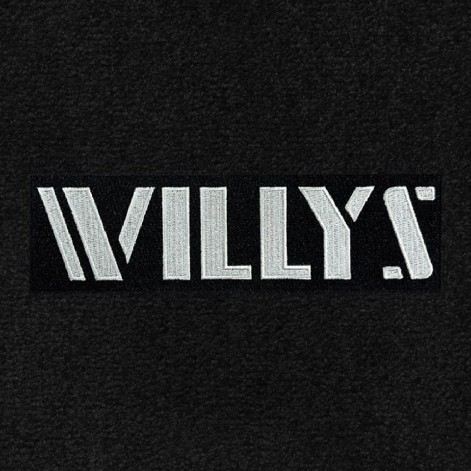 Lloyd Mats Velourtex Jeep Wrangler Willys Logo Floor Mats (2007-2022) - Изображение 2 из 4